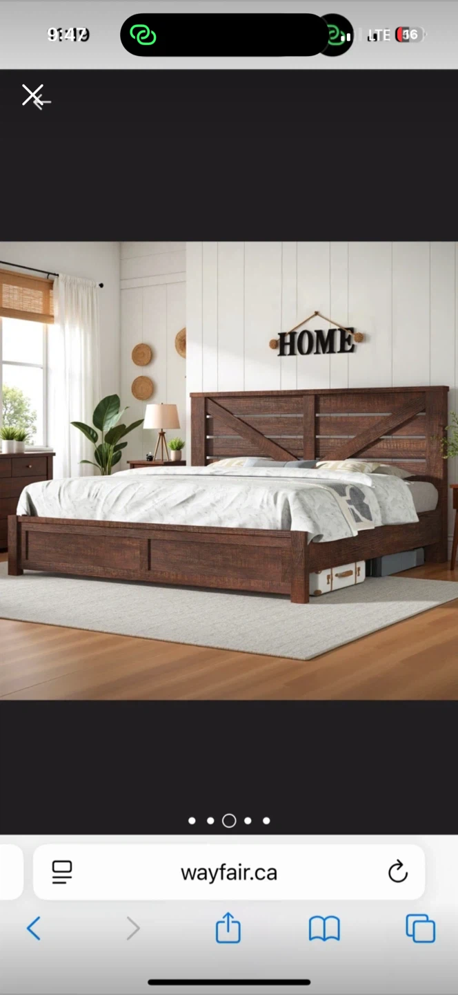 MOVING : NEED GONE ASAP❗️- Wayfair King Size Bed Frame