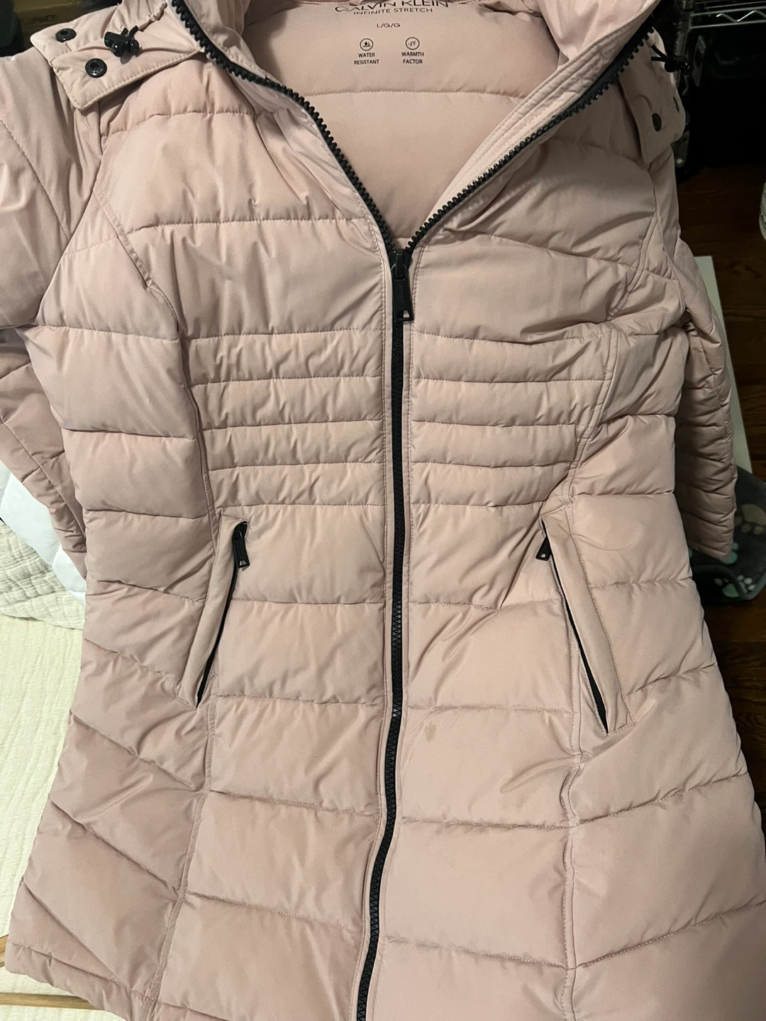 Calvin Klein Puffer Coat - Pink - Size L - photo 2