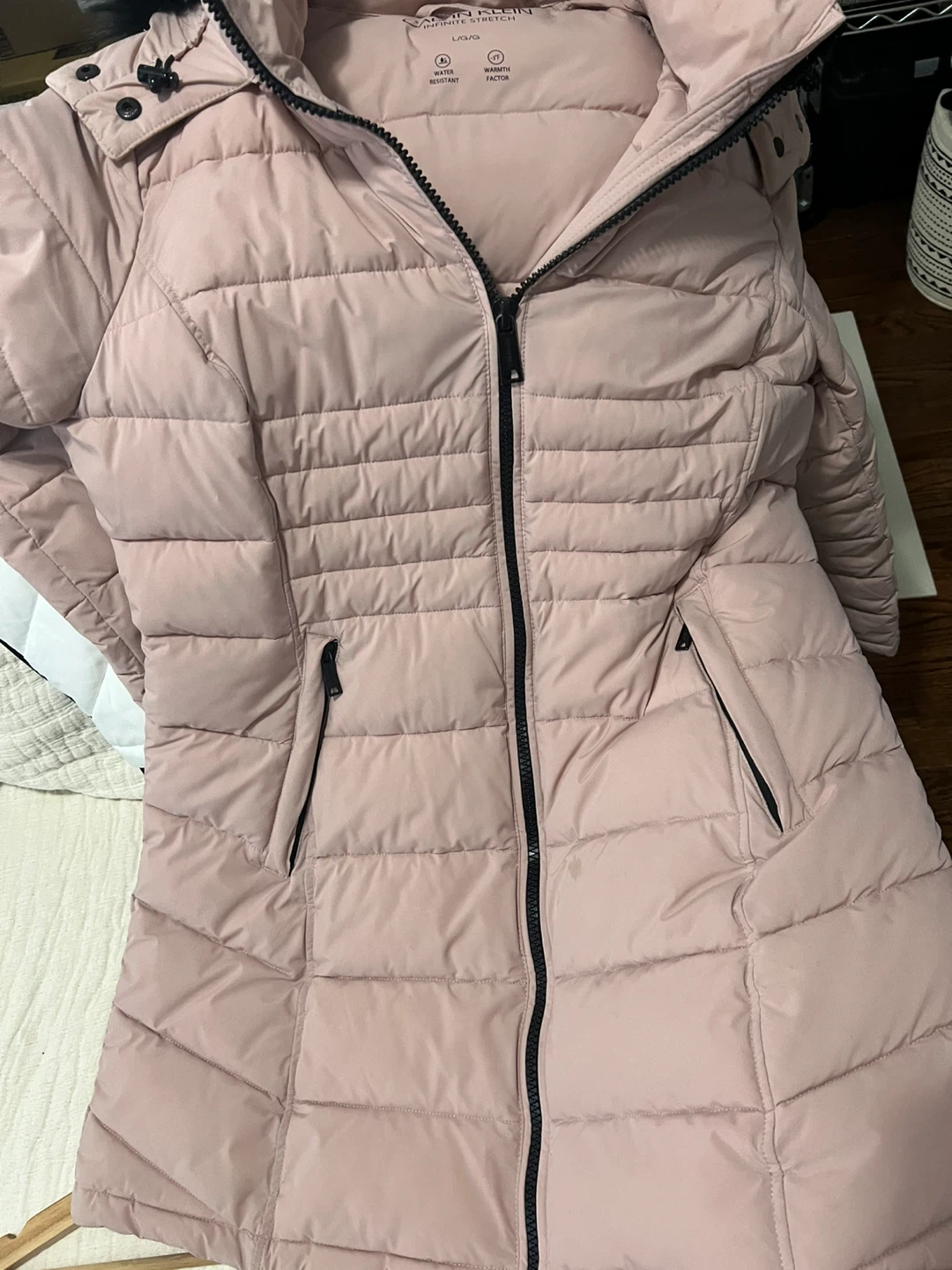 Calvin Klein Puffer Coat - Pink - Size L