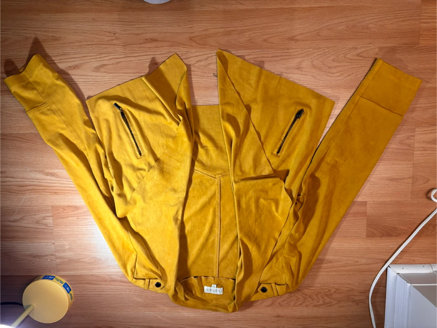Laura Yellow mustard Suede Blazer| size 14 - photo 2