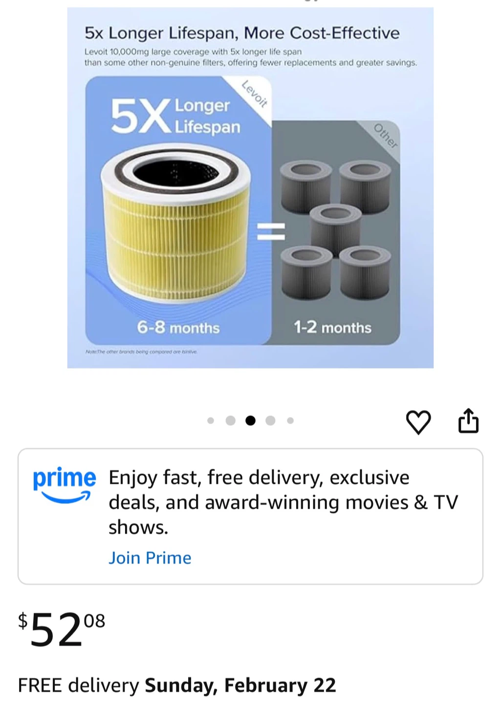 Levoit Replacement Filter for Core 300S