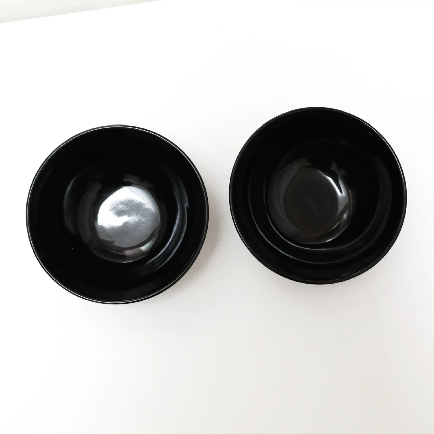 2 IKEA black bowls - photo 2