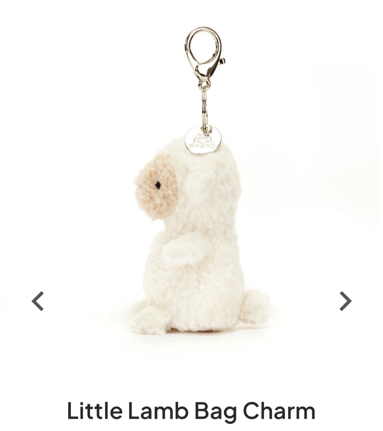 Jellycat Little Lamb Bag Charm - photo 3