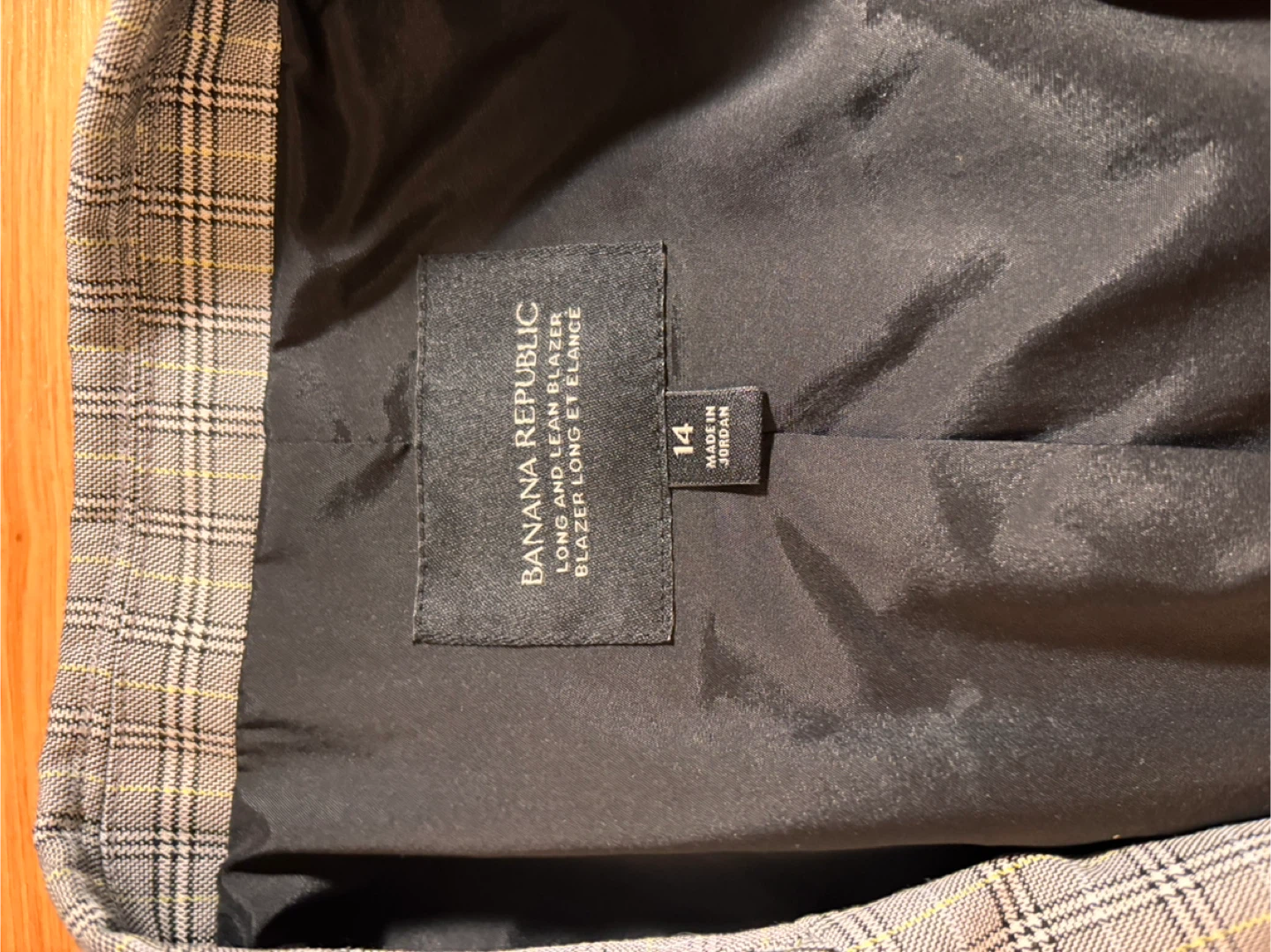 Banana Republic Plaid Blazer Size 14 - photo 4