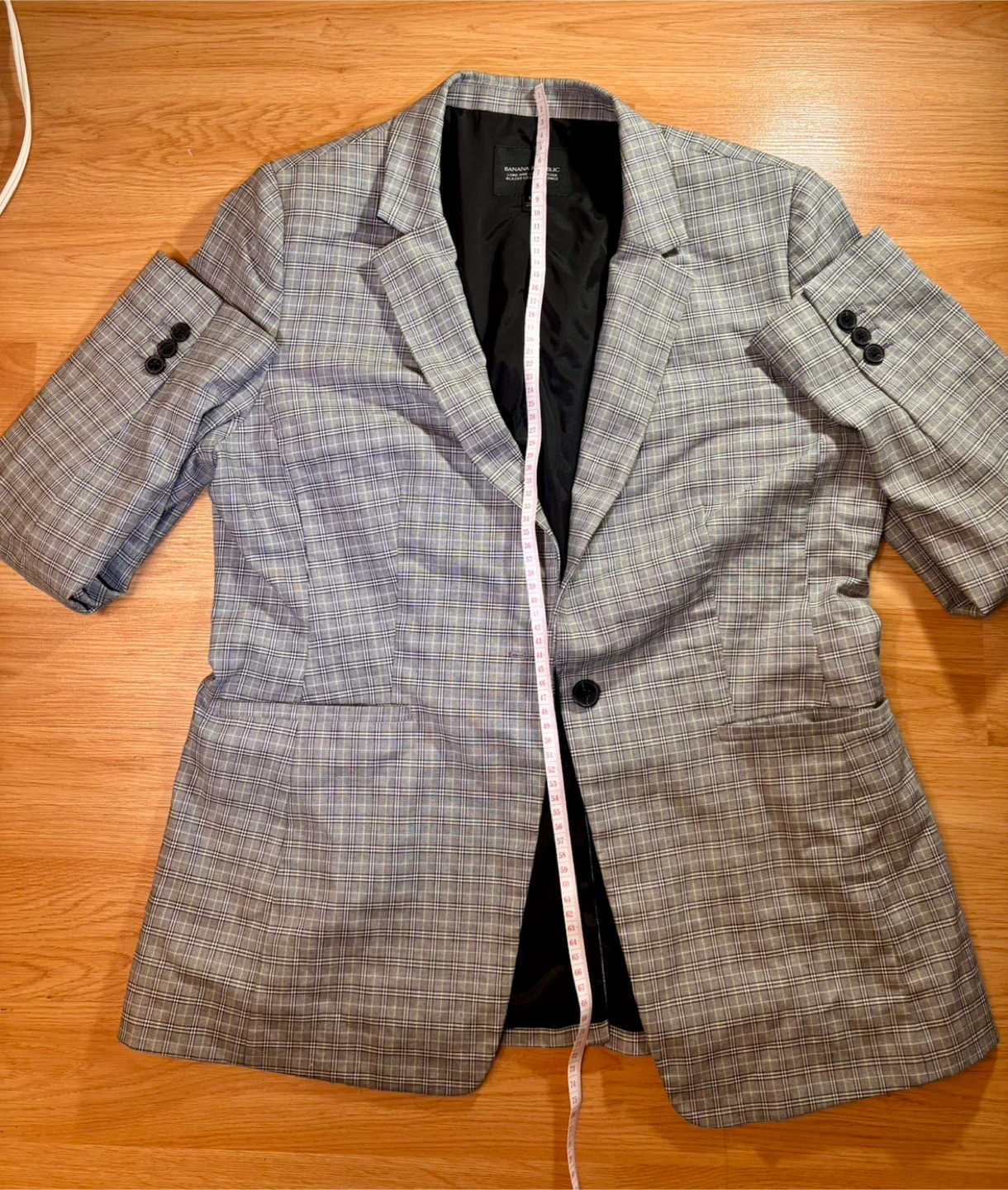 Banana Republic Plaid Blazer Size 14 - photo 2