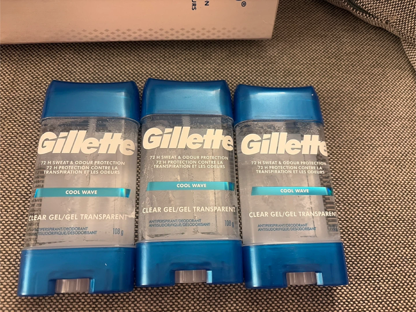 Gillette Cool Wave Clear Gel Antiperspirant Deodorant (3-pack)