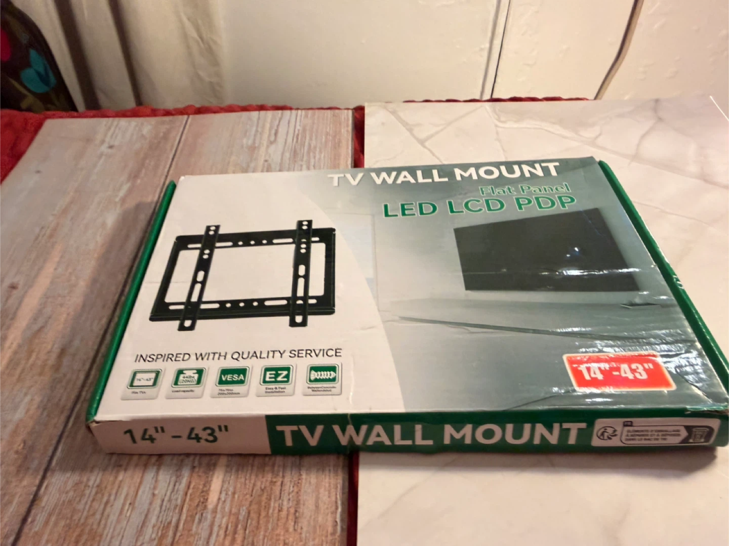 TV Wall Mount for 14"-43" Flat Panel LED LCD PDP - photo 2