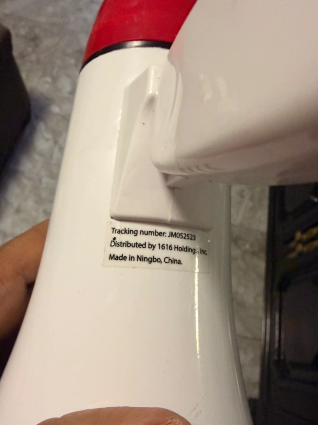White and Red Megaphone - photo 3