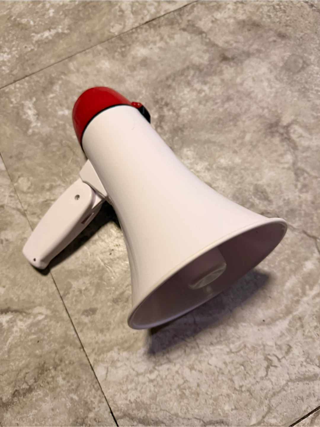 White and Red Megaphone