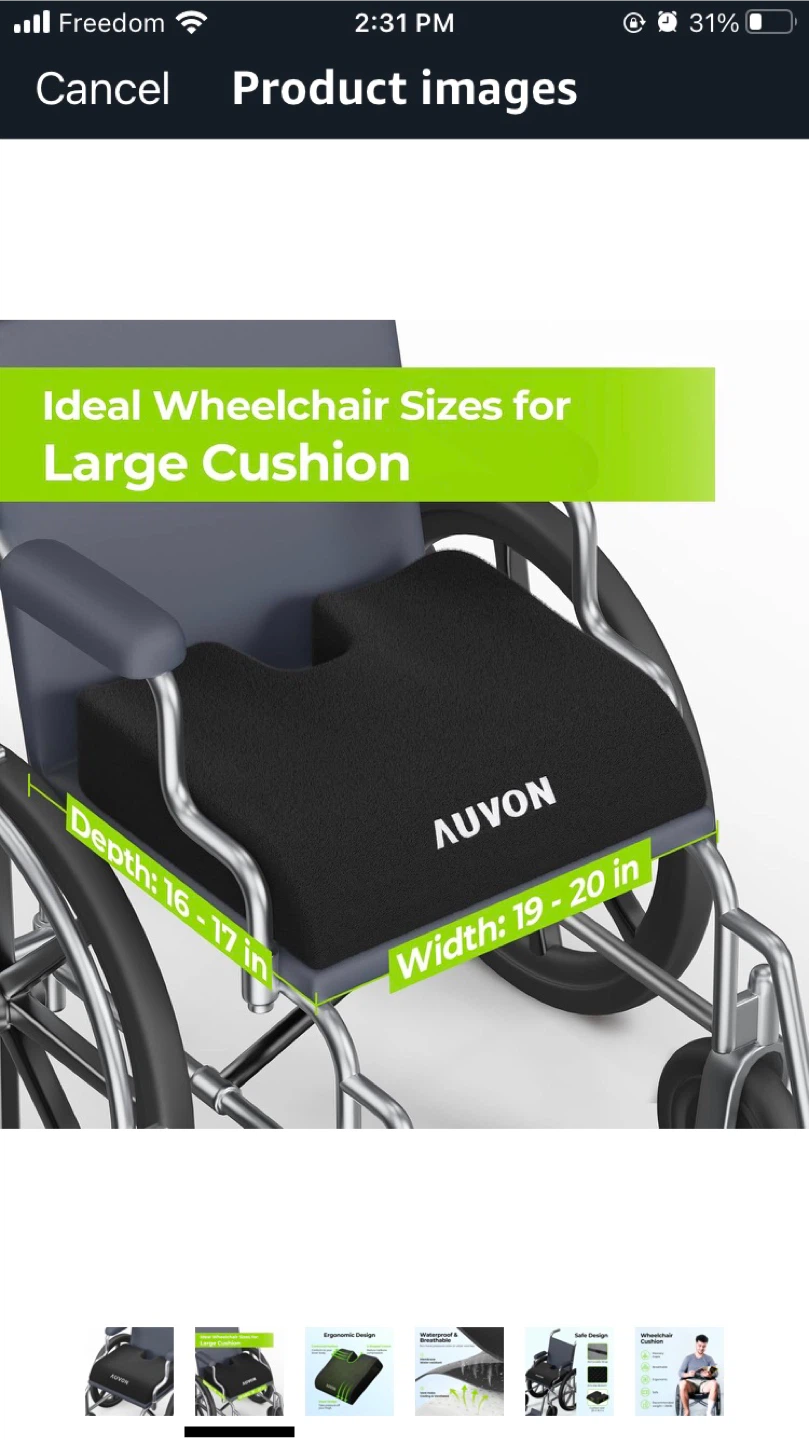 AUVON Wheelchair Cushion