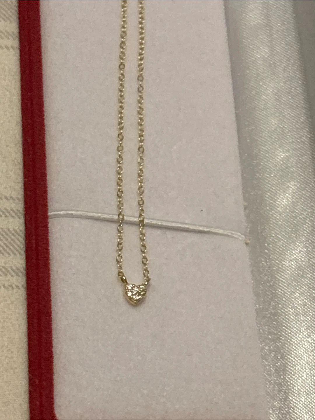 Pure Silver Heart Pendant Necklace with Diamonds - photo 3
