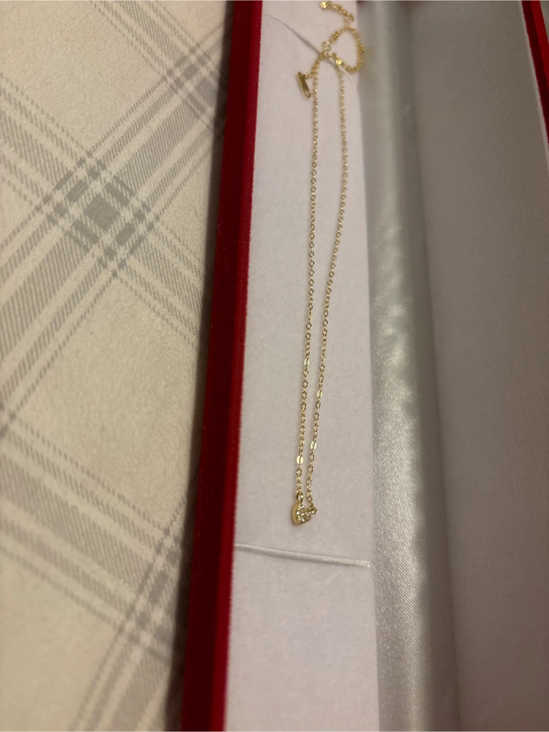 Pure Silver Heart Pendant Necklace with Diamonds - photo 2