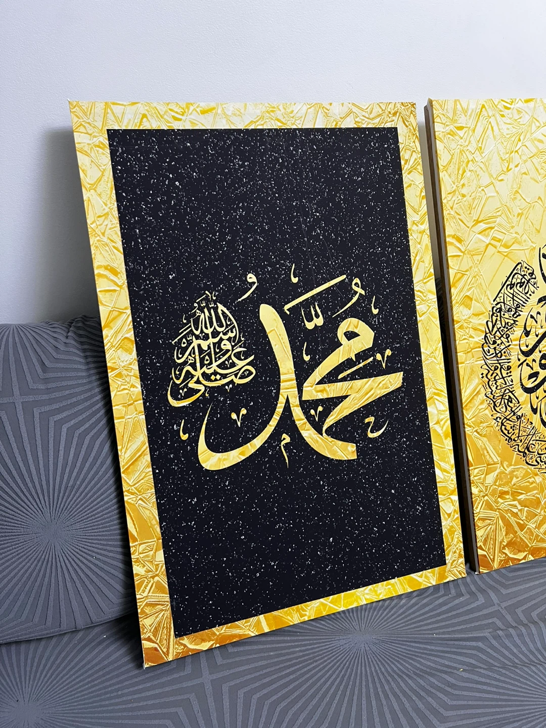 Set of 3 Islamic Calligraphy Wall Art Canvases - photo 4