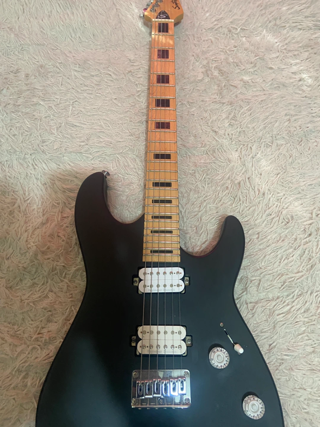 Guitar signed by michael angelo batio.