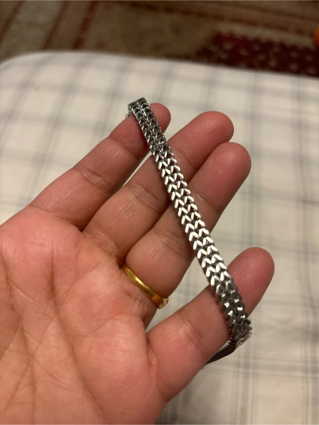 Platinum Steel men’s Chain Bracelet - photo 2