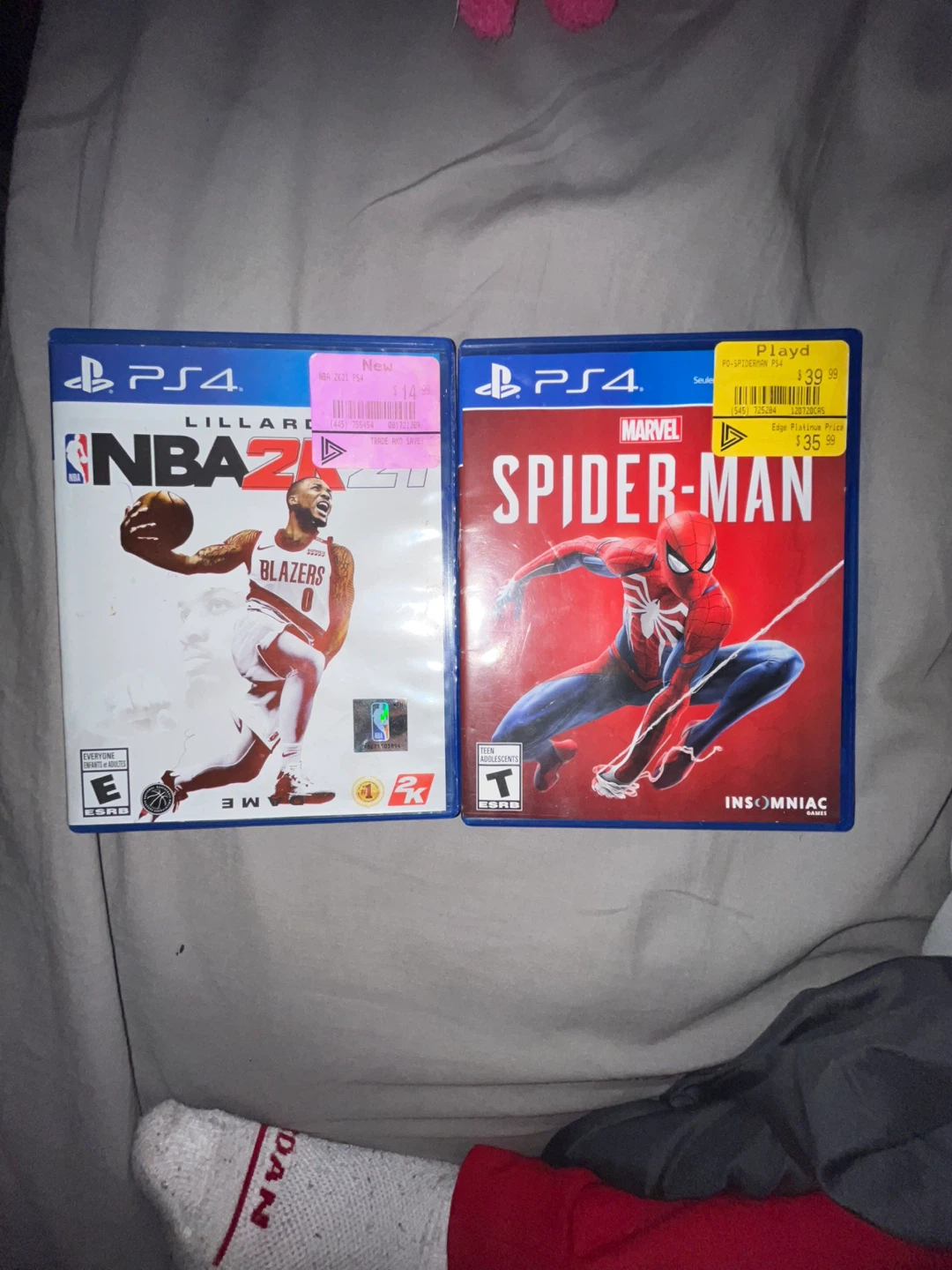 Marvel's Spider-Man & NBA 2K21 PS4 Games