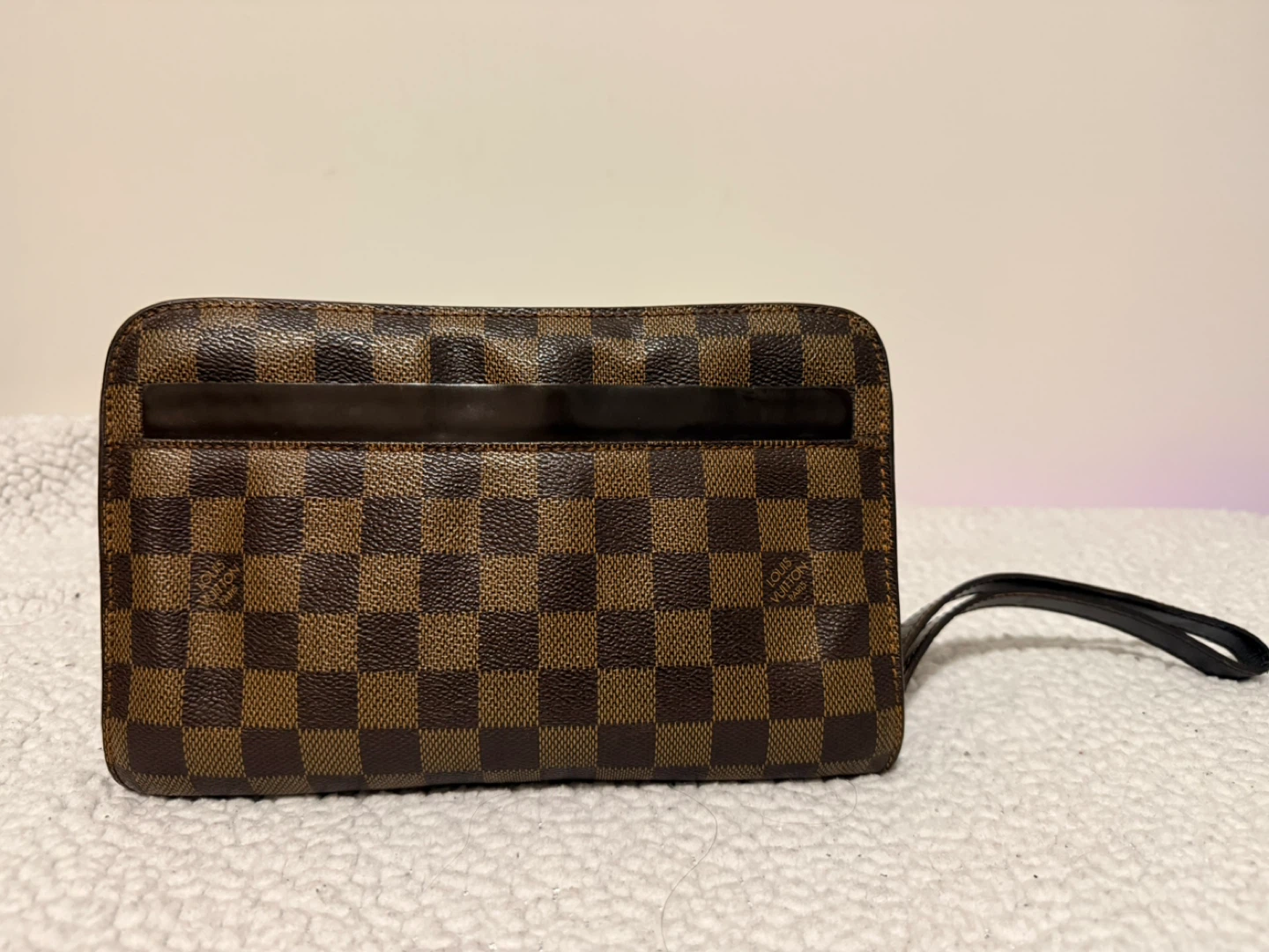 Louis Vuitton Damier Ebene Cosmetic Pouch Wristlet