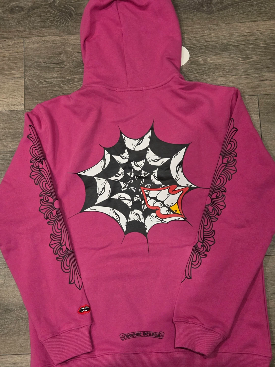 Chrome Hearts Pink Hoodie - photo 4