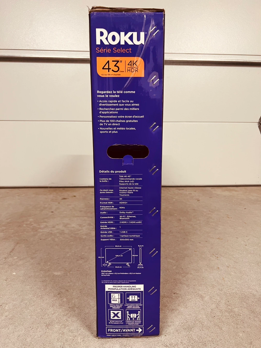 New! 43" ROKU 4K UHD HDR Smart TV - 2025 - Firm - photo 3