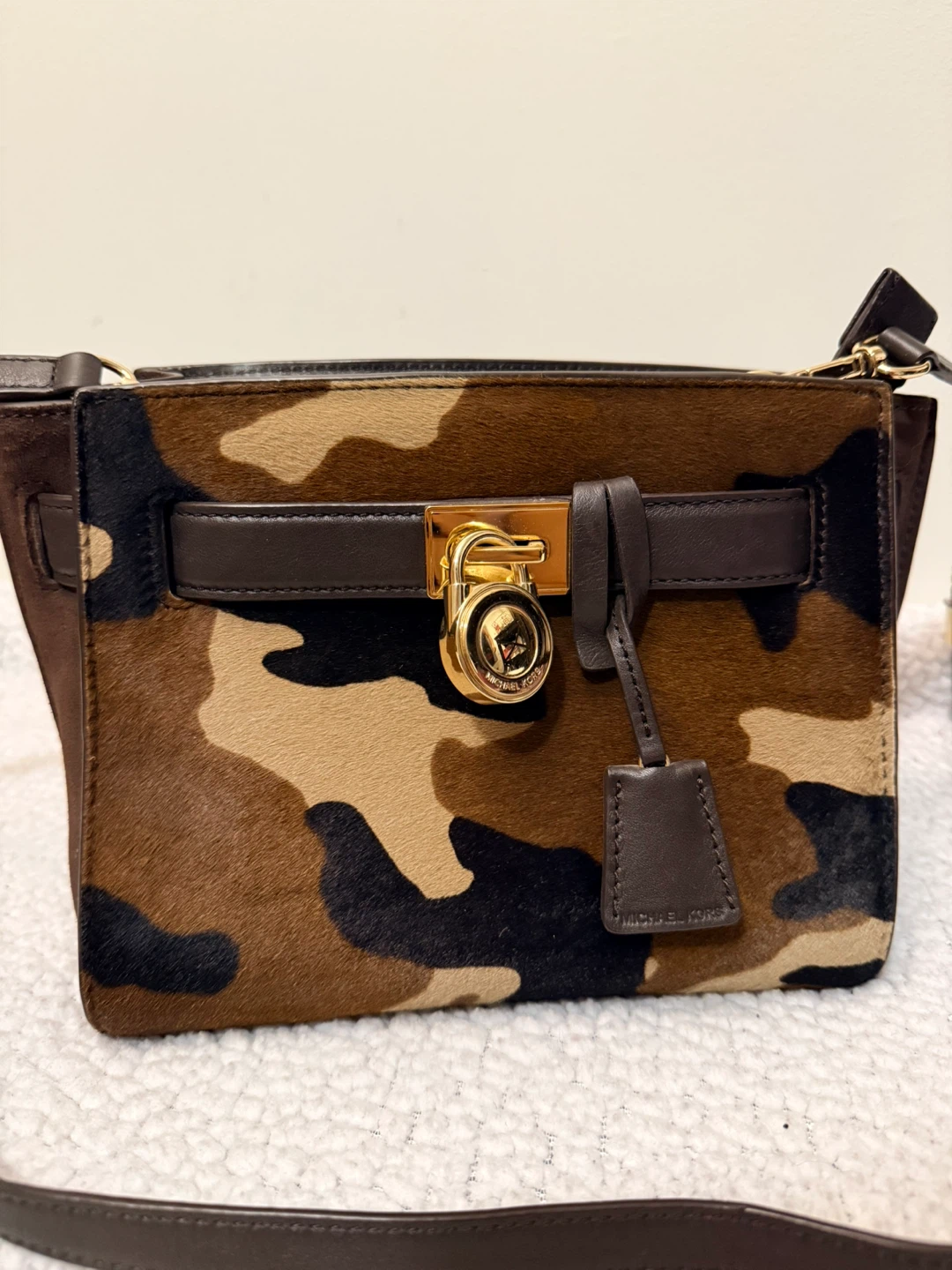 Michael Kors Camo Fur & Leather Shoulder Bag - photo 2