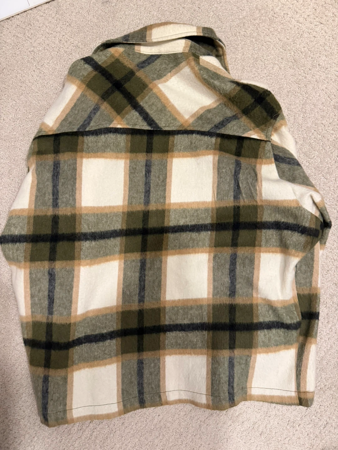 ZARA Plaid Flannel Shirt Jacket