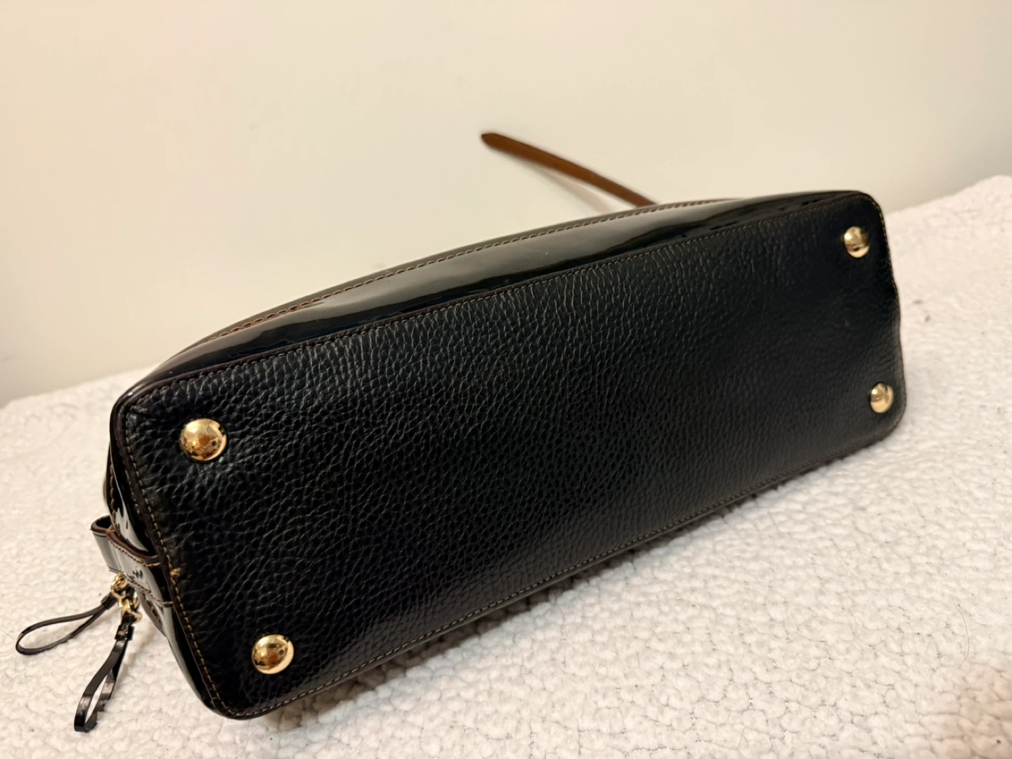 Coach Black Leather Dome Satchel Handbag - photo 5