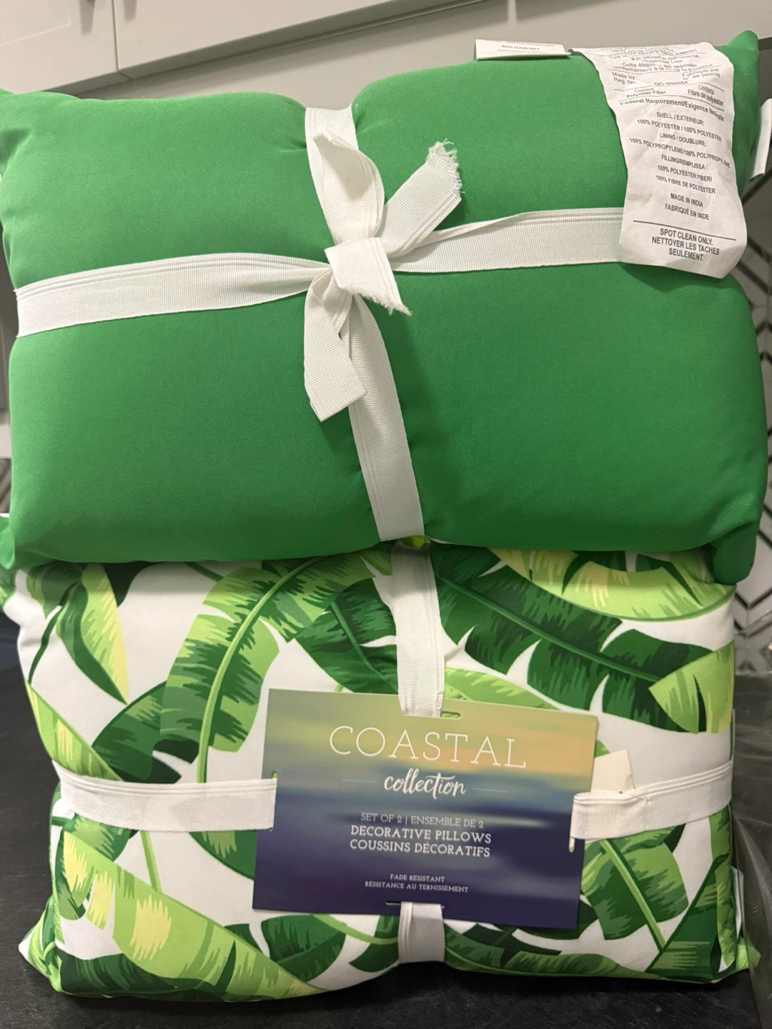 Brand new tropical style cushions!