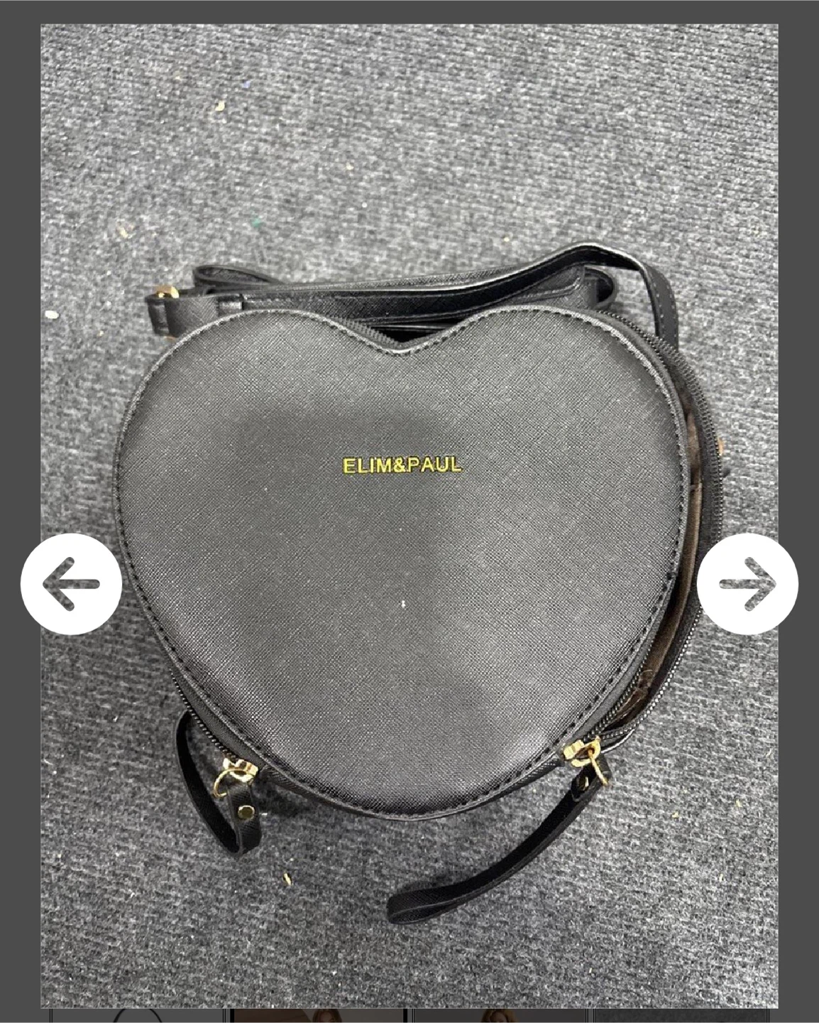 Elim & Paul Heart Crossbody Purse