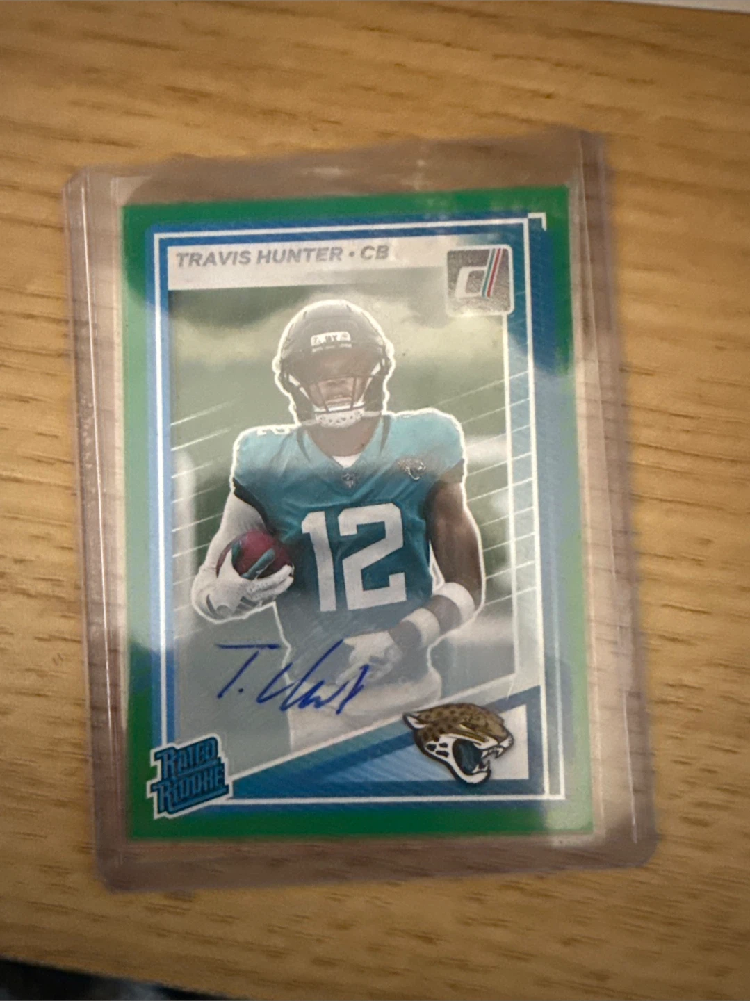 Travis Hunter 2025  Green press proof Auto