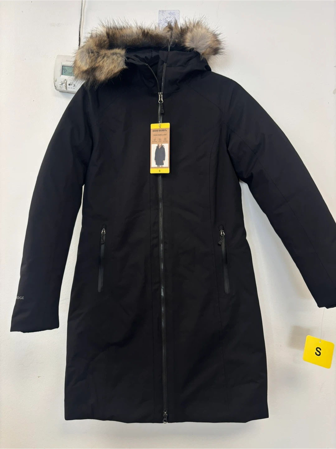Eddie Bauer Down Parka Coat - Women's Size S - Black