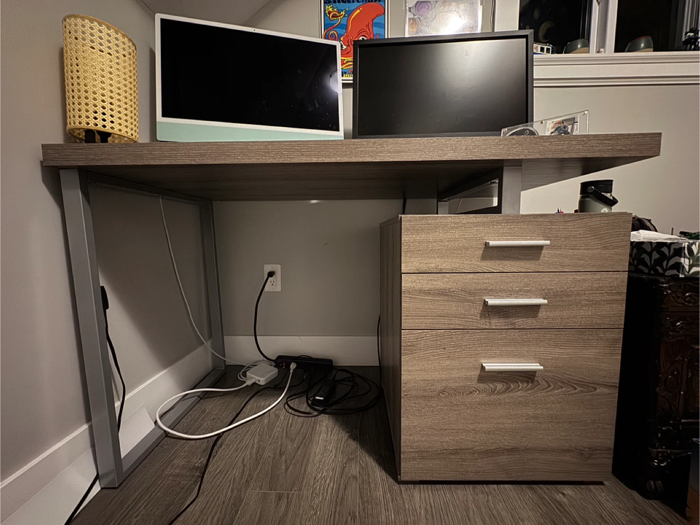 Office Desk with 3 Drawers