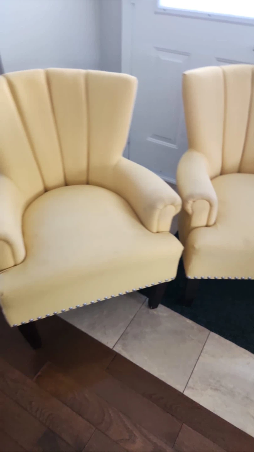 Yellow Accent Chairs - Set of 2 - photo 2