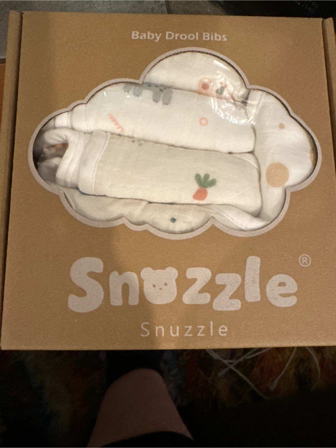Snuzzle Baby Drool Bibs. Pack of 6