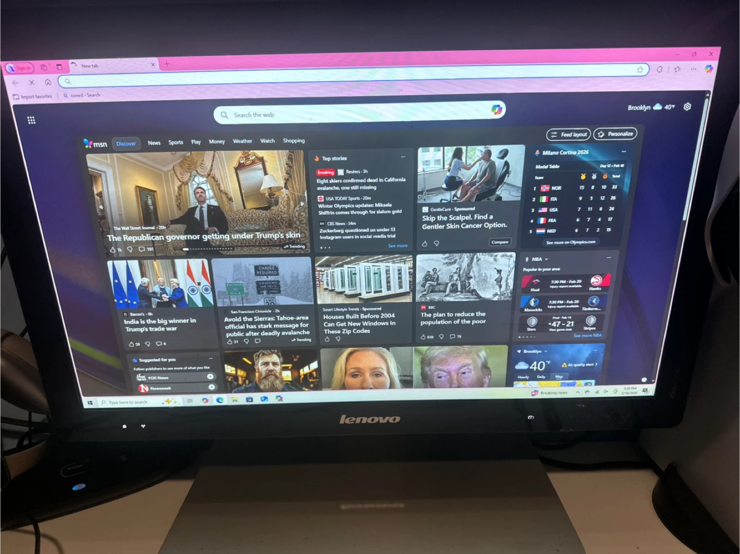Lenovo All-in-One Computer Monitor