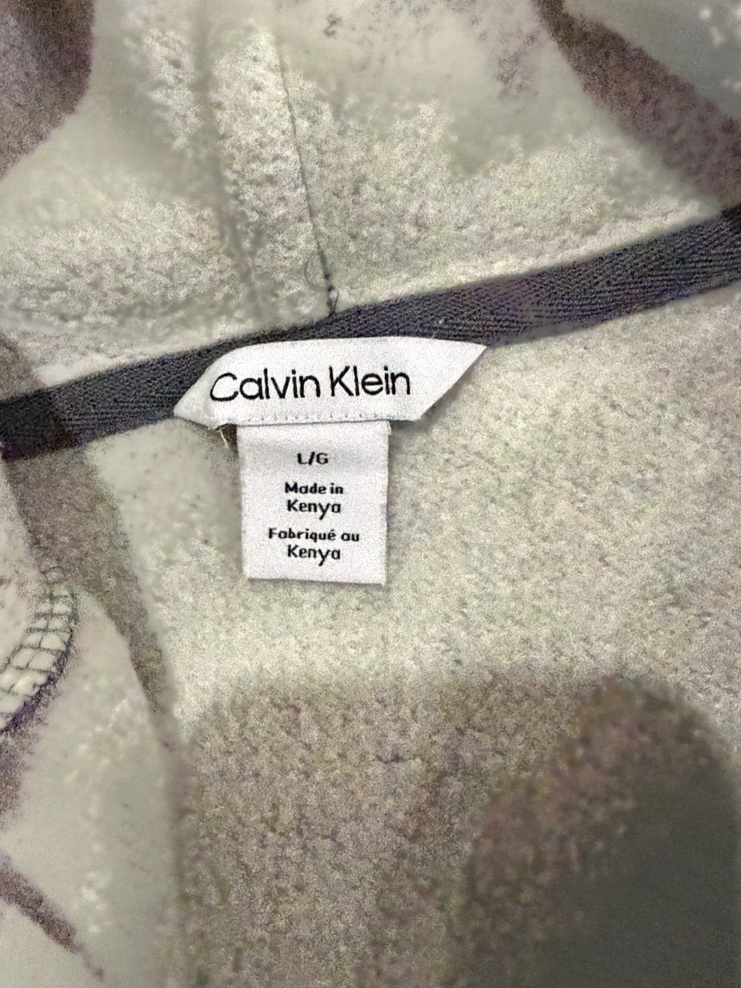 Calvin Klein Grey Full-Zip Hoodie L - photo 3