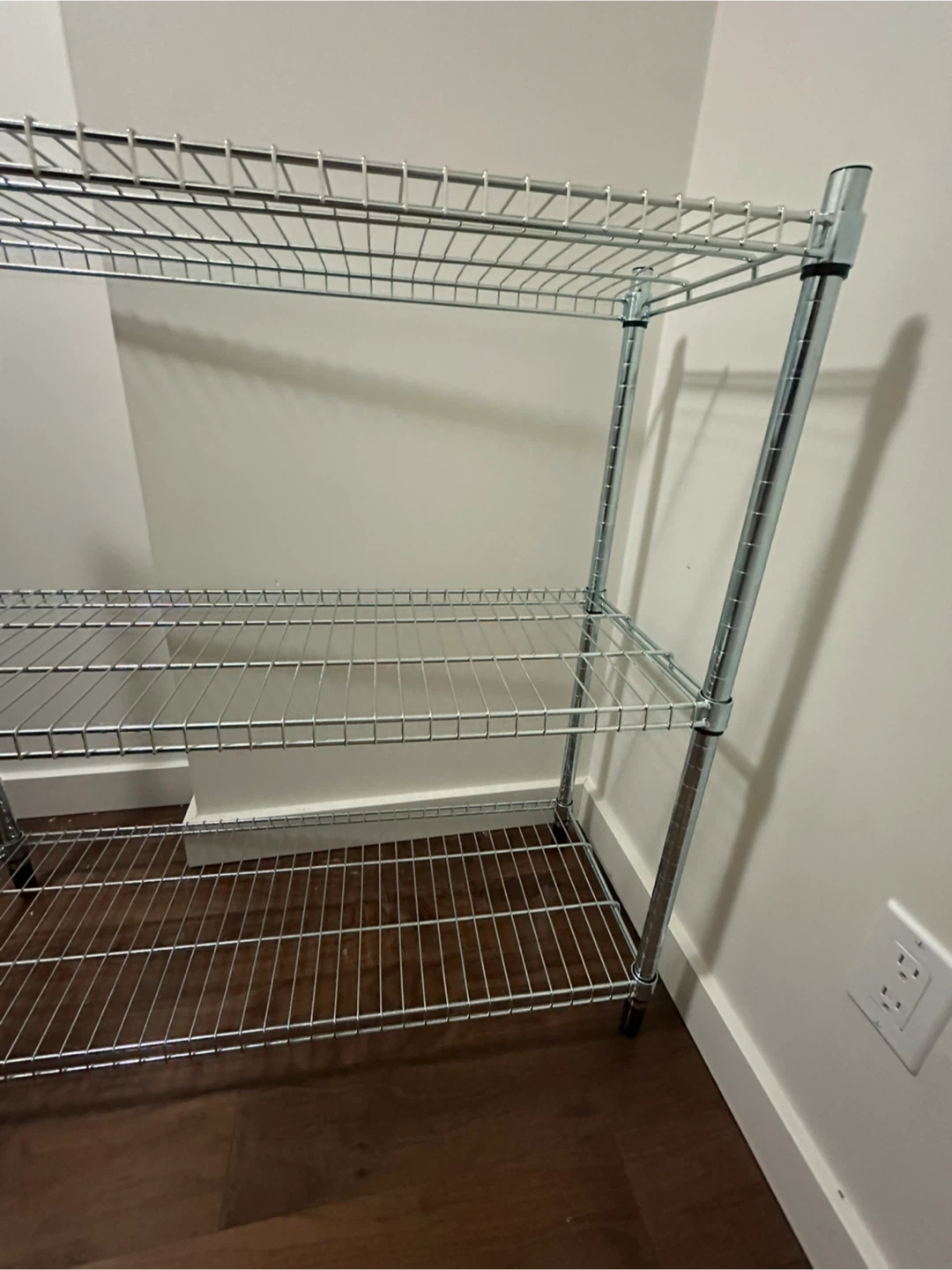Costco 3-Tier Chrome Wire Shelving Unit / Heavy Duty Metal Rack - photo 2