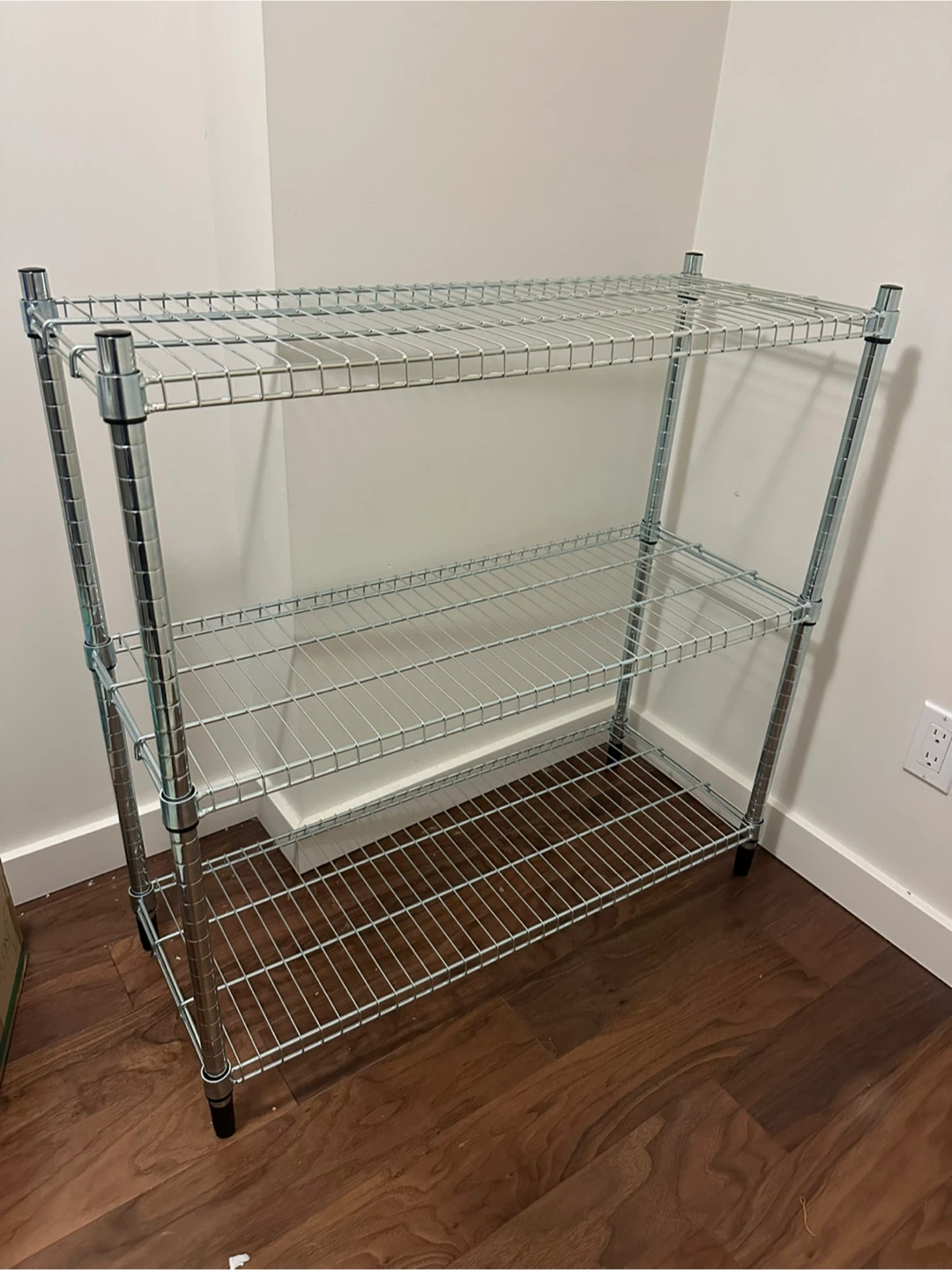 Costco 3-Tier Chrome Wire Shelving Unit / Heavy Duty Metal Rack