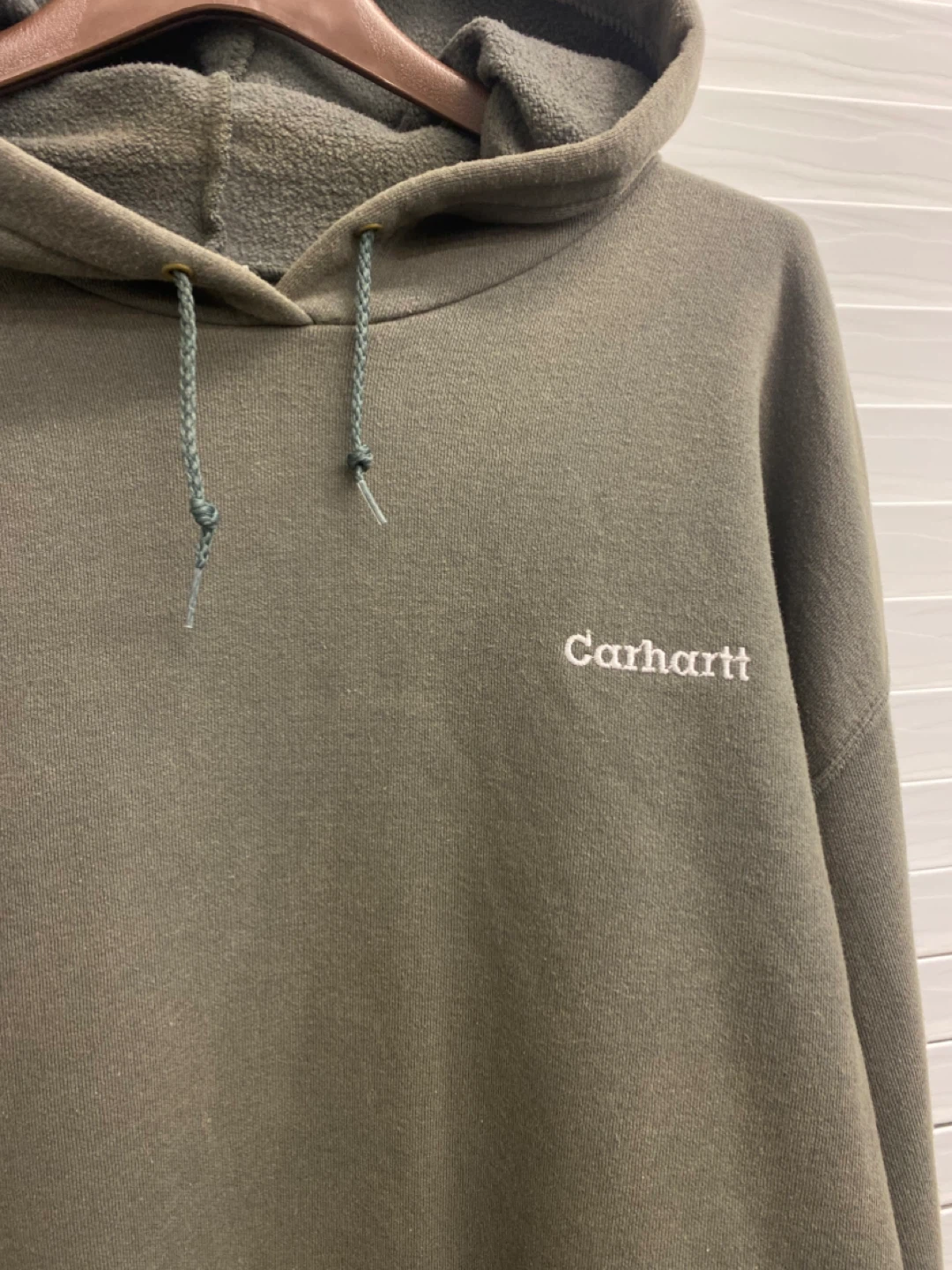 Vintage 90s Carhartt Embroidered Logo Hoodie  - 2XL - photo 2