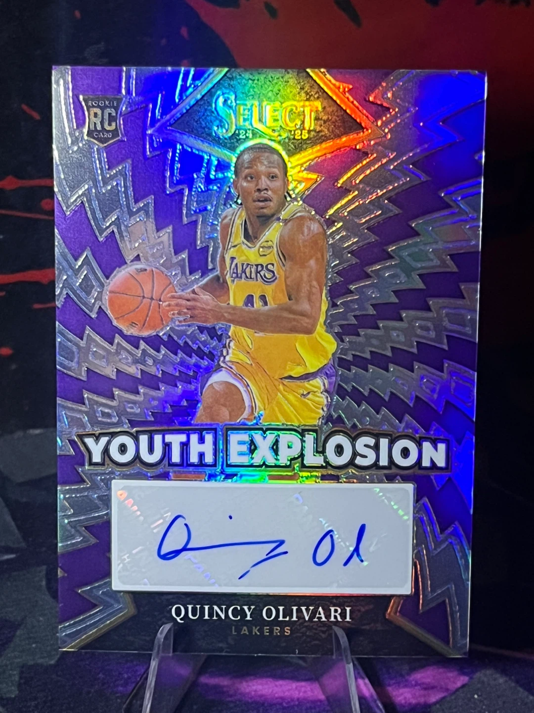 Panini Prizm Youth Explosion Quincy Olivari RC Autograph Card