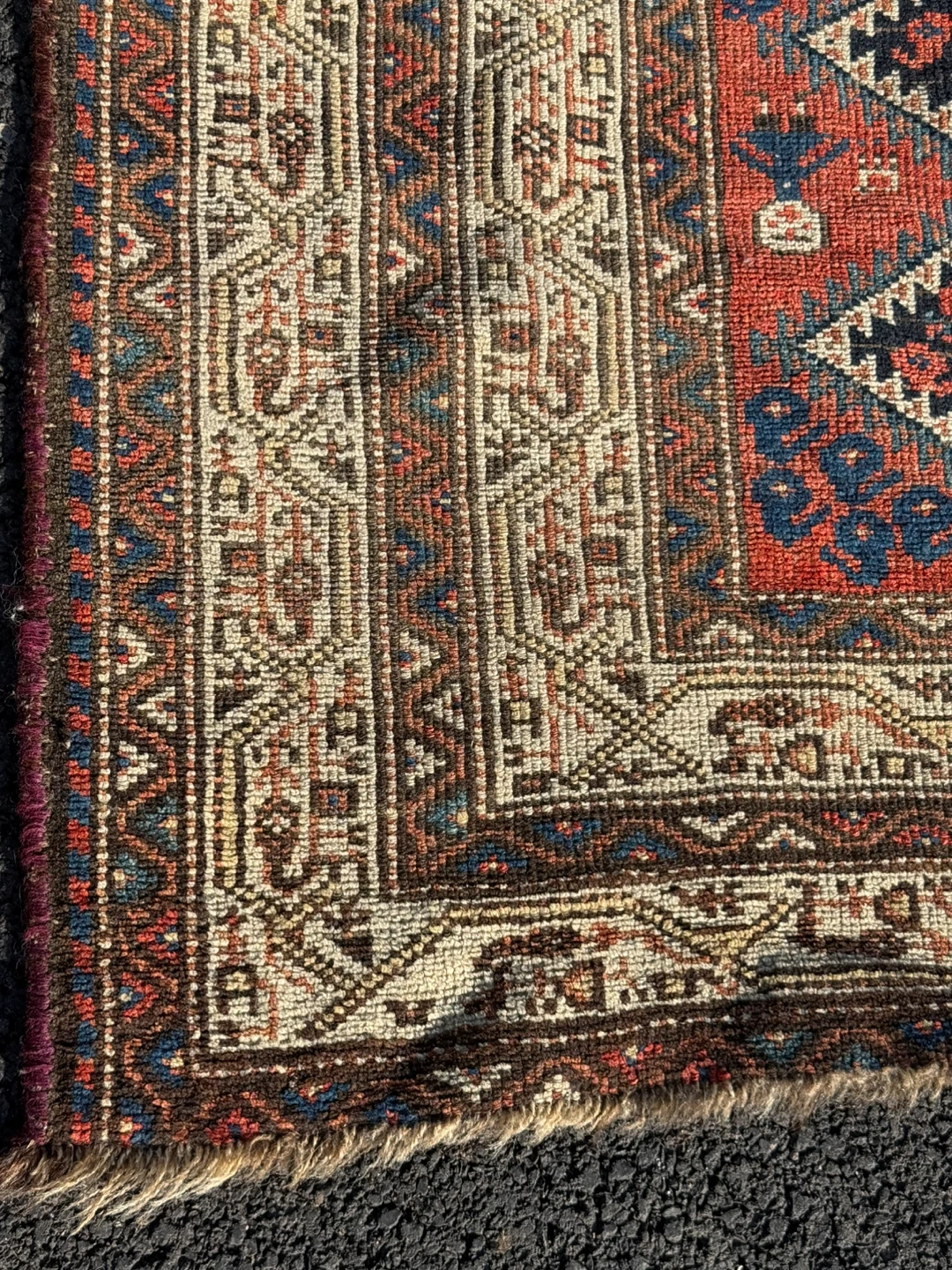 Vintage Caucasian Tribal Rug Runner Hand Knotted Wool Primitive - photo 3