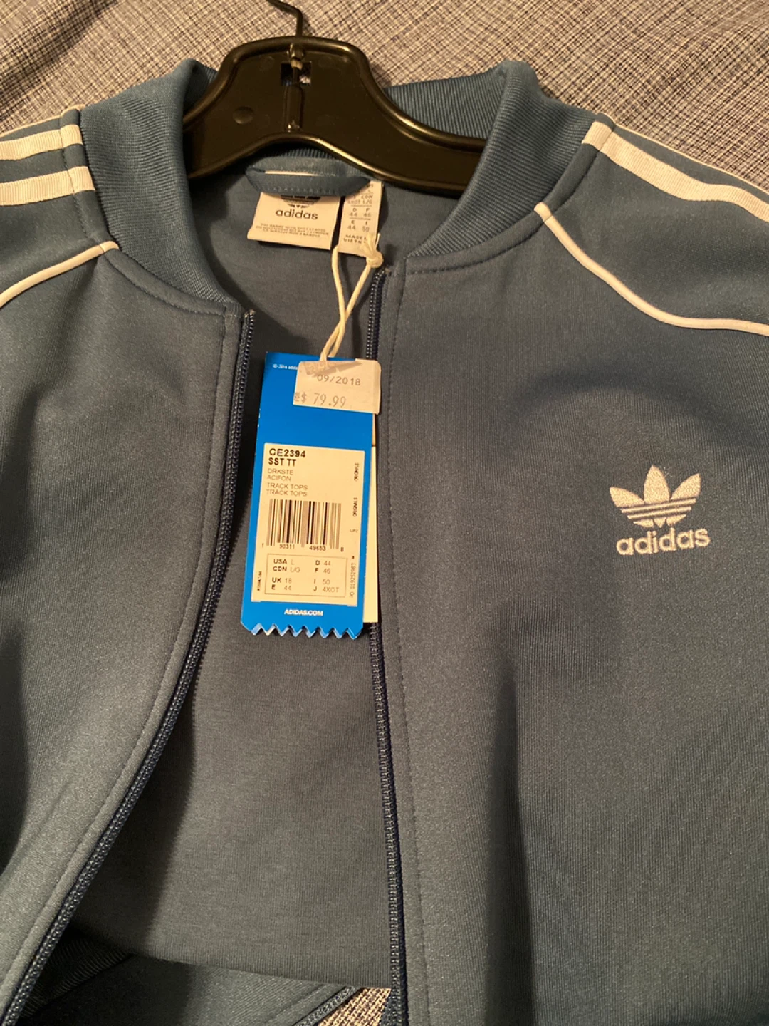 Adidas Superstar Track Jacket Blue White - photo 2