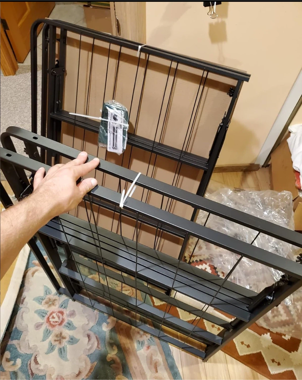 folding Metal Bed Frame 2 30x80 - photo 2