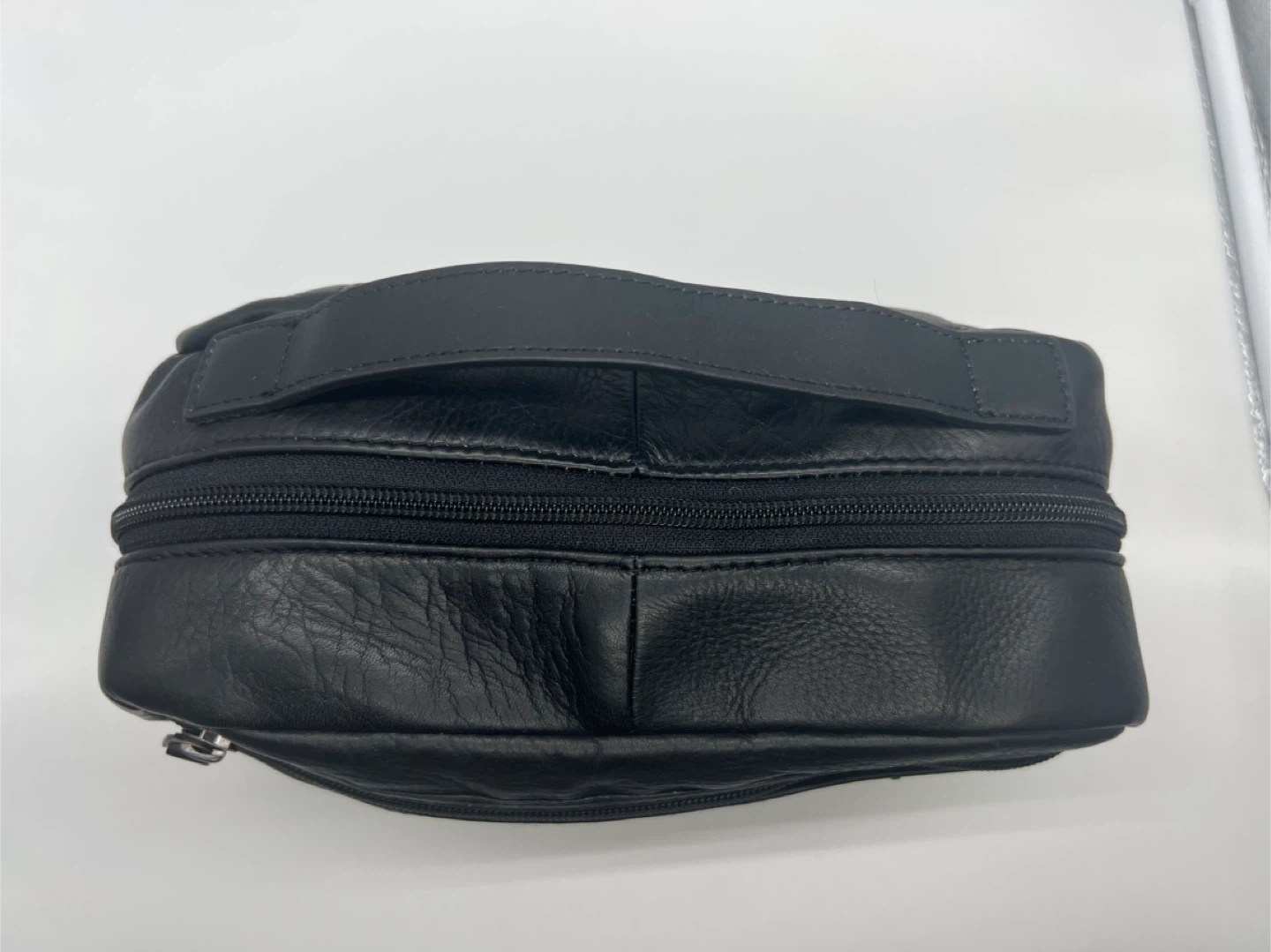 DANIER Black Leather Toiletry Bag Unisex - photo 5