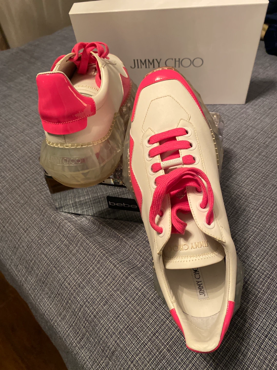 Jimmy Choo London Sneakers White/Pink - photo 3