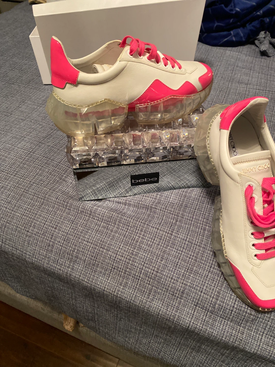Jimmy Choo London Sneakers White/Pink - photo 2