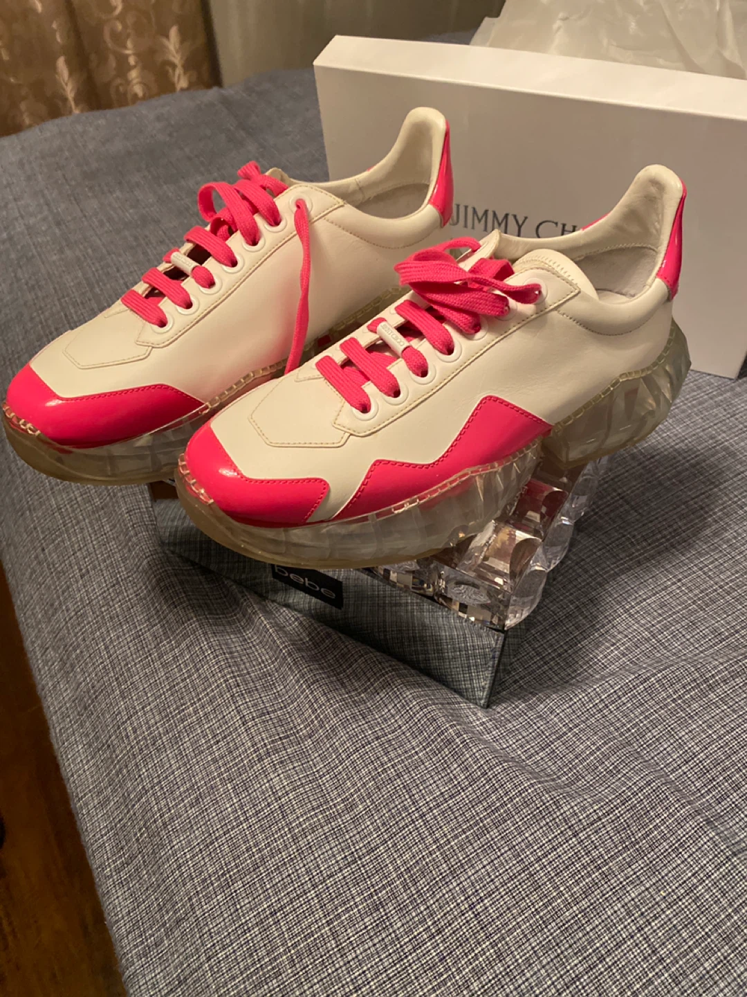 Jimmy Choo London Sneakers White/Pink