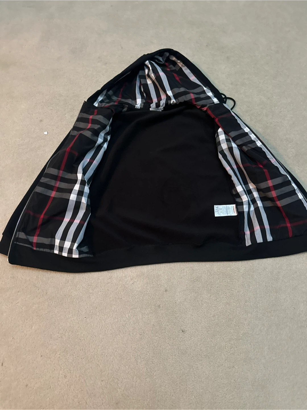 Burberry Black Zip-Up Hoodie - photo 2
