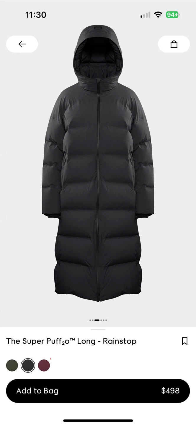 Aritzia Super Puff20 Long Rainstop Puffer Jacket - photo 2