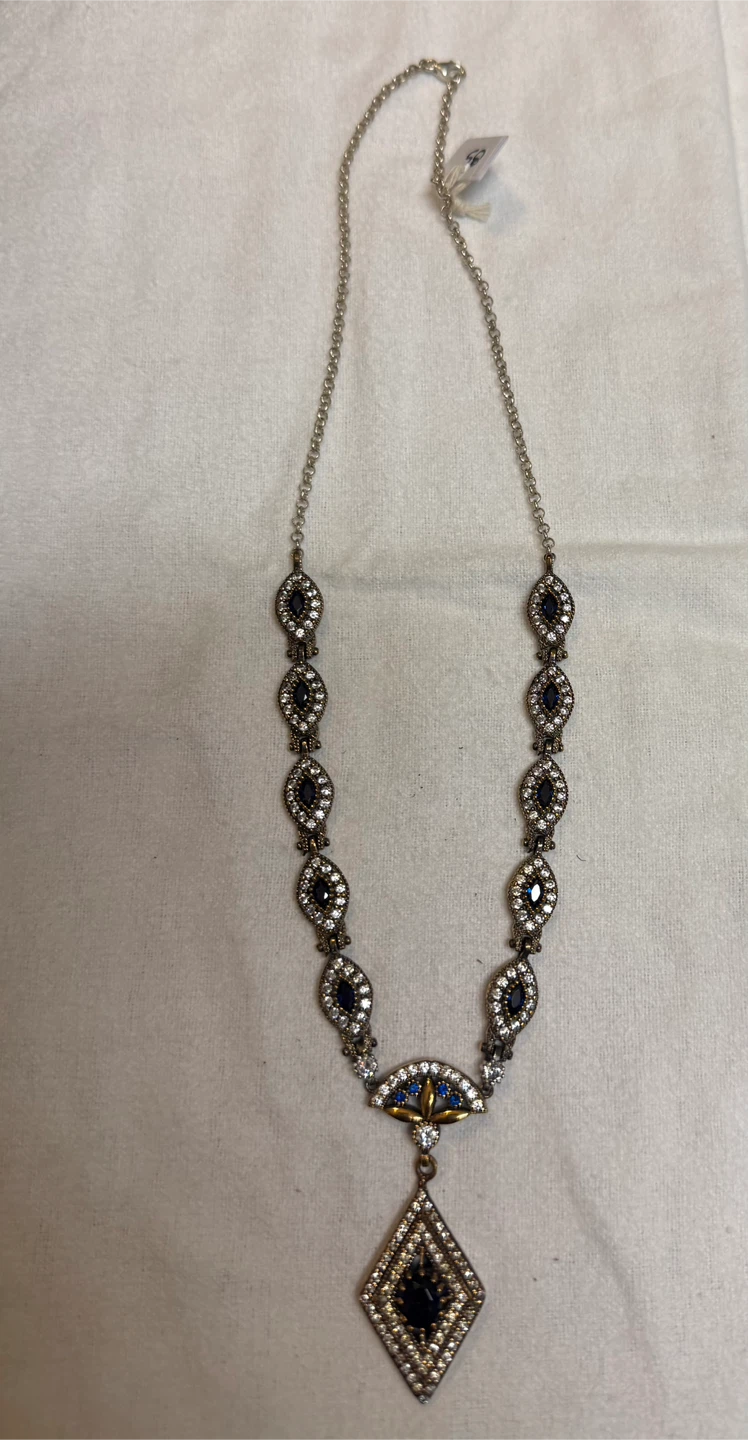Sterling Silver with Copper 18” Necklace