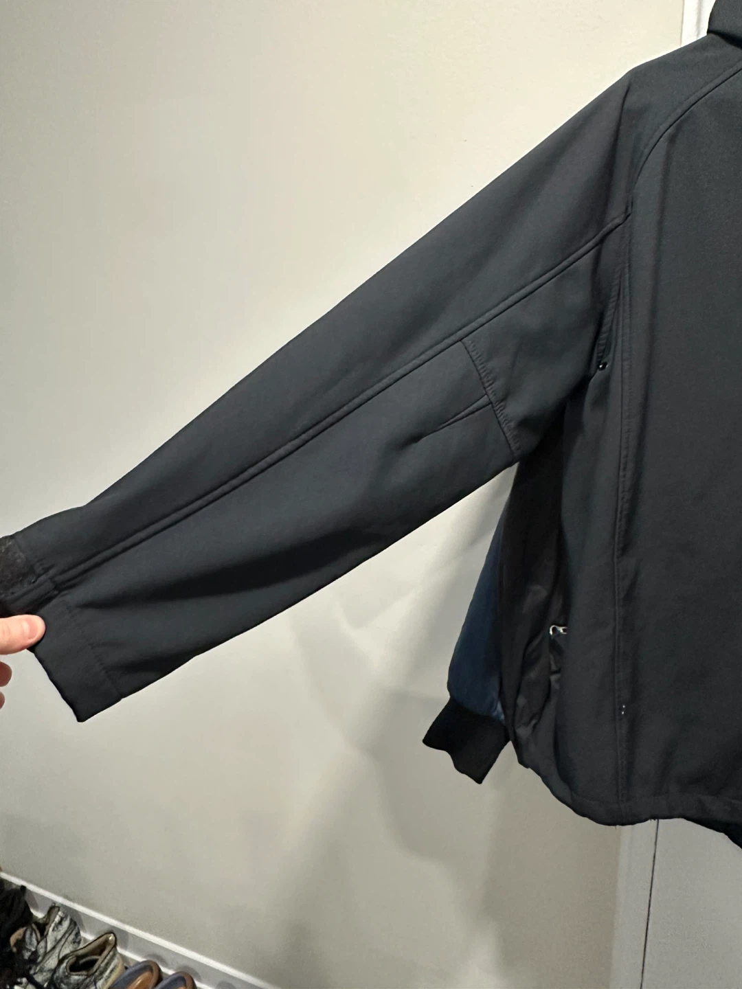 Black Hooded Softshell Jacket - photo 5